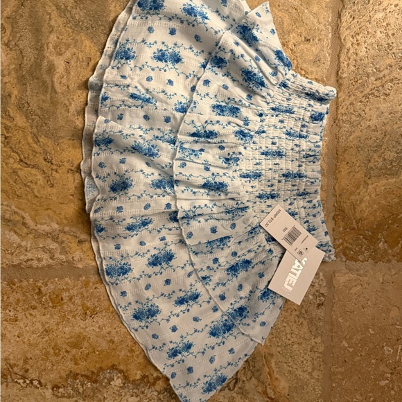 Katie J NYC Santorini Girls Floral Ruffle Skirt Sz Small 7/8 Bloomingdale’s NWT - Picture 4 of 6